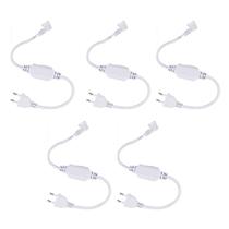 Kit 5 Plugs Para Fita Led Cob Slim Bivolt Gaya