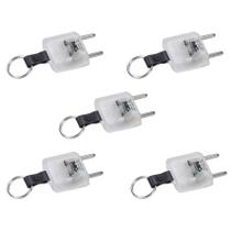 Kit 5 Plugue Identificador de Tensão Chaveiro MarGirius Bivolt:127/220