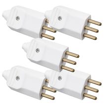 Kit 5 plugue macho 2p+t 20a br com prensa cabo margirius