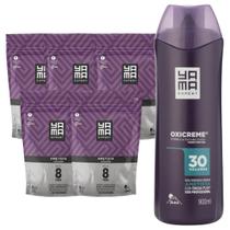 Kit 5 Pó Descolorante Ametista + Oxigenada 30 Volumes 900ml Grande Profissional 8 Tons Yama 300g