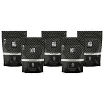 Kit 5 Pó Descolorante Black Carbon Profissional 9 Tons Efeito Rápido Yama Refil 300g