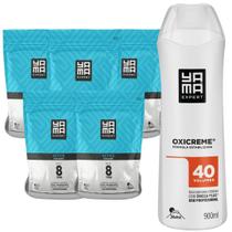 Kit 5 Pó Descolorante Tradicional Oxigenada 40 Volumes 900ml Grande Profissional 8 Tons Yama 300g Kit 5 Pó Descolorante Tradicional Oxigenada 40 Volumes 900ml Grande Profissional 8 Tons Yama 300g