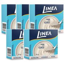 Kit 5 Pó para Pudim De Coco Linea 25g