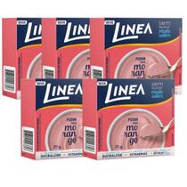 Kit 5 Pó para Pudim De Morango Linea 25g