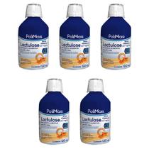 Kit 5 Polimais Lactulose 667mg Regulador Intestinal com Fibras 120ml Kit 5 Polimais Lactulose 667mg Regulador Intestinal com Fibras 120ml