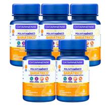 Kit 5 Polivitamínico Bariátrico Multi Catarinense Sabor Sabor Laranja 30 Cápsulas Kit 5 Polivitamínico Bariátrico Multi Catarinense Sabor Sabor Laranja 30 Cápsulas