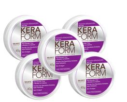 Kit 5 Pomada Estilizadora Tipo Teia Keraform 40g