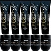 Kit 5 Pomada Fisiofort Premium 150g 5 Fisiofort Premium 240g