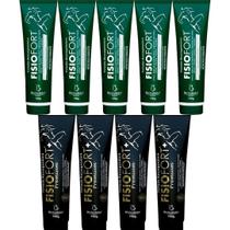 Kit 5 Pomada Massageadora Fisiofort 150g + 4 Pomada Massageadora Fisiofort Premium 150g