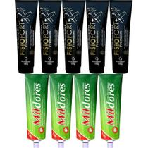 Kit 5 Pomada Massageadora Fisiofort Premium 150g + 4 Creme Para Massagem Mil Dores 100g Kit 5 Pomada Massageadora Fisiofort Premium 150g + 4 Creme Para Massagem Mil Dores 100g