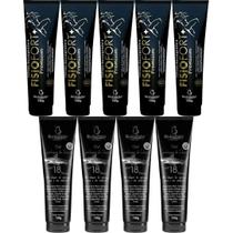 Kit 5 Pomada Massageadora Fisiofort Premium + 4 Gel Cartilagem de Tubarão Com 18 Ervas 150g
