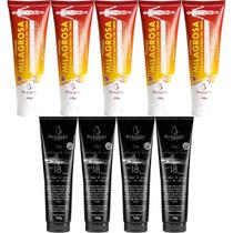 Kit 5 Pomada Massageadora Milagrosa 150g + 4 Gel Cartilagem de Tubarão Com 18 Ervas150g