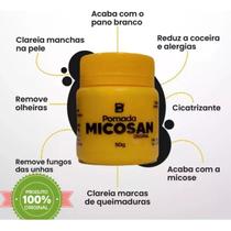 Kit 5 Pomadas Micosan Creme para pele Combate Micose Pano Branco Cicatrizante Clareador