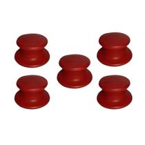 Kit 5 pomel (Puxadores) para tampa de vidro e alumínio