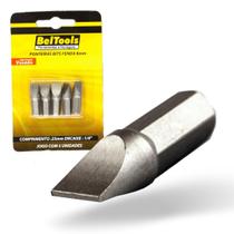 Kit 5 Ponta Bit Fenda CV 25mm x 1/4 x 8,0mm Beltools Kit 5 Ponta Bit Fenda CV 25mm x 1/4 x 8,0mm Beltools