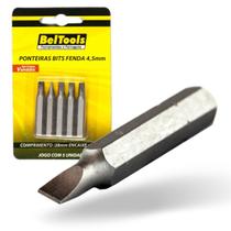 Kit 5 Ponta Bit Fenda CV 38mm x 1/4 x 4,5mm Beltools Kit 5 Ponta Bit Fenda CV 38mm x 1/4 x 4,5mm Beltools
