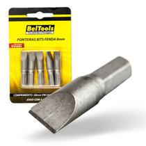 Kit 5 Ponta Bit Fenda CV 38mm x 1/4 x 8,0mm Beltools
