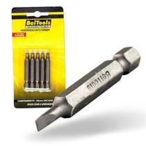 Kit 5 Ponta Bit Fenda CV 50mm x 1/4 x 3,5mm Beltools