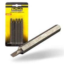 Kit 5 Ponta Bit Fenda CV 75mm x 5/16 x 6,3mm Beltools