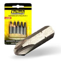 Kit 5 Ponta Bit Phillips CV 32mm x 5/16 x N3 Beltools