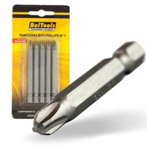 Kit 5 Ponta Bit Phillips CV 75mm x 1/4 x N1 Beltools Kit 5 Ponta Bit Phillips CV 75mm x 1/4 x N1 Beltools