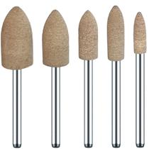 Kit 5 Ponta Montada Cônica 4Mm A 10Mm Haste 3Mm Couro Vaca
