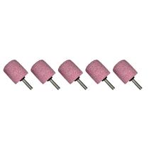Kit 5 Ponta Montada Rosa Para Retifica C238 38x38mm Haste 1/4