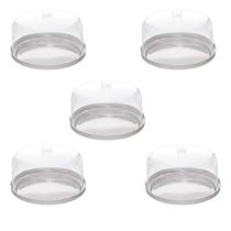 Kit 5 Porta Alimentos Queijeira Diamond 16,5x10 Cm