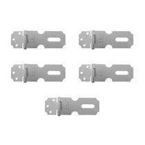 Kit 5 Porta Cadeado Armário 63mmx25mm Aliança Cor Cinza 81114