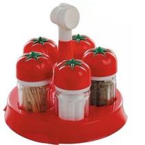 Kit 5 Porta Condimentos/Temperos Napolitano Decorativo Saleiro/Paliteiro de Mesa Personalizado