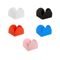 Kit 5 Porta Forminha 4 Pétalas Colorido N7-50 Unidades Cada