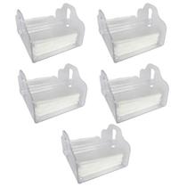 Kit 5 Porta Guardanapo Com Apoio Cristal Multiuso Acrílico