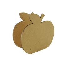 Kit 5 Porta Guardanapo Maça Festa Decoração Enfeite 11x10x4,5 Mdf Madeira