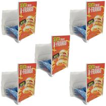 Kit 5 Porta Guardanapo Sache Acrílico Restaurante Mesa Display A6 Lanchonete