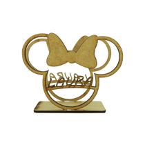 Kit 5 Porta Guardanapos Menina Personalizado com Nome Mdf Madeira