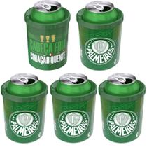 Kit 5 Porta Latas Palmeiras Verdão Lembrança Festa e Niver Kit 5 Porta Latas Palmeiras Verdão Lembrança Festa e Niver