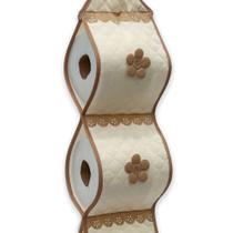 Kit 5 Porta Papel Higiênico Para 3 Rolos Matelado