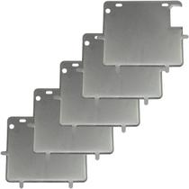 Kit 5 porta placa suporte protetor moldura moto modelo padrão modelo Mercosul 200x170 20x17 em aço