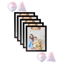 Kit 5 Porta Retrato Com Vidro 30x42 A3 Moldura Preto Para Fotos e Decoração Kit 5 Porta Retrato Com Vidro 30x42 A3 Moldura Preto Para Fotos e Decoração