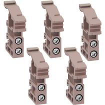 Kit 5 Poste Final para Borne Trilho Din SEK-2G2