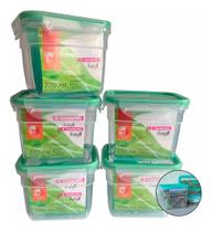 Kit 5 Pote Multiuso Freshy Plástico Freezer Sanremo Sr1761 770ml Kit 5 Pote Multiuso Freshy Plástico Freezer Sanremo Sr1761 770ml