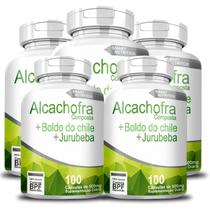 Kit 5 Potes Alcachofra Composta + Boldo Do Chile + Jurubeba