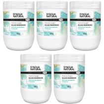 Kit 5 Potes Creme de Massagem Dagua Natural Algas Marinhas 650g Redução de Medidas e Celulite