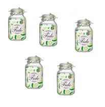 Kit 5 Potes de Vidro Hermético Original FIDO Terrina 3000 ml Ø 13,5 mm Multiuso Kit 5 Potes de Vidro Hermético Original FIDO Terrina 3000 ml Ø 13,5 mm Multiuso