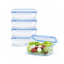 Kit 5 Potes Herméticos 640ml com Tampa V1066.U02