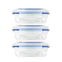 Kit 5 Potes Herméticos Marmita de Vidro 640ml Kit 5 Potes Herméticos Marmita de Vidro 640ml