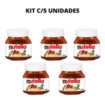 Kit 5 Potes Nutella Creme de Avelã 140gr Ferrero