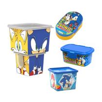 Kit 5 Potes Organizador Lancheira Escolar Multiuso Infantil Kit 5 Potes Organizador Lancheira Escolar Multiuso Infantil