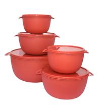 Kit 5 Potes Plastico Redondos Bowl Livre Bpa