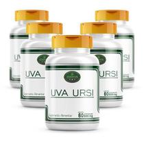 Kit 5 Potes Uva Ursi 300 Cápsulas 100% Natural Premium